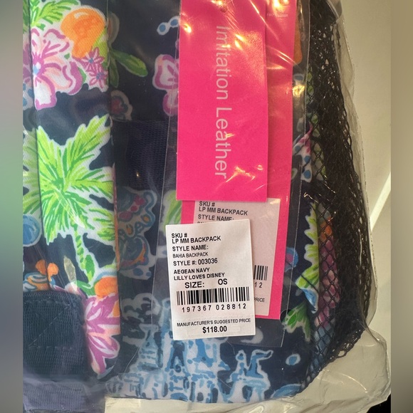 LILLY PULITZER X DISNEY backpack - Picture 3 of 3
